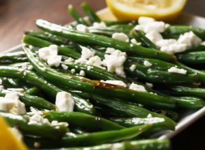 Grilled Green Beans with Feta 1