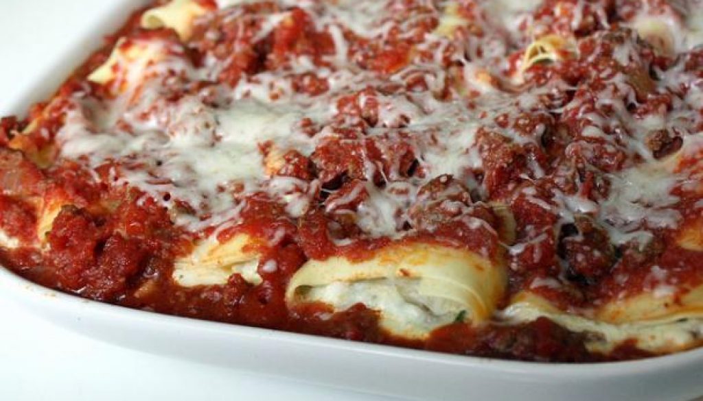 Spinach Manicotti