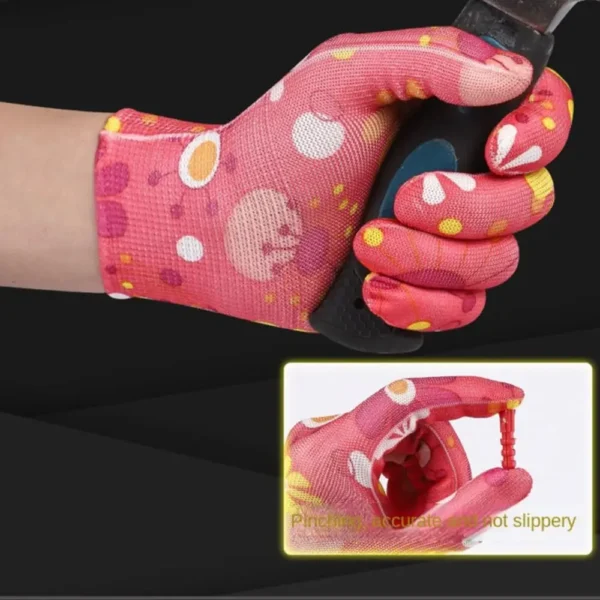 1Pair Planting Labor Gloves Nylon Non-slip Gardening Gloves